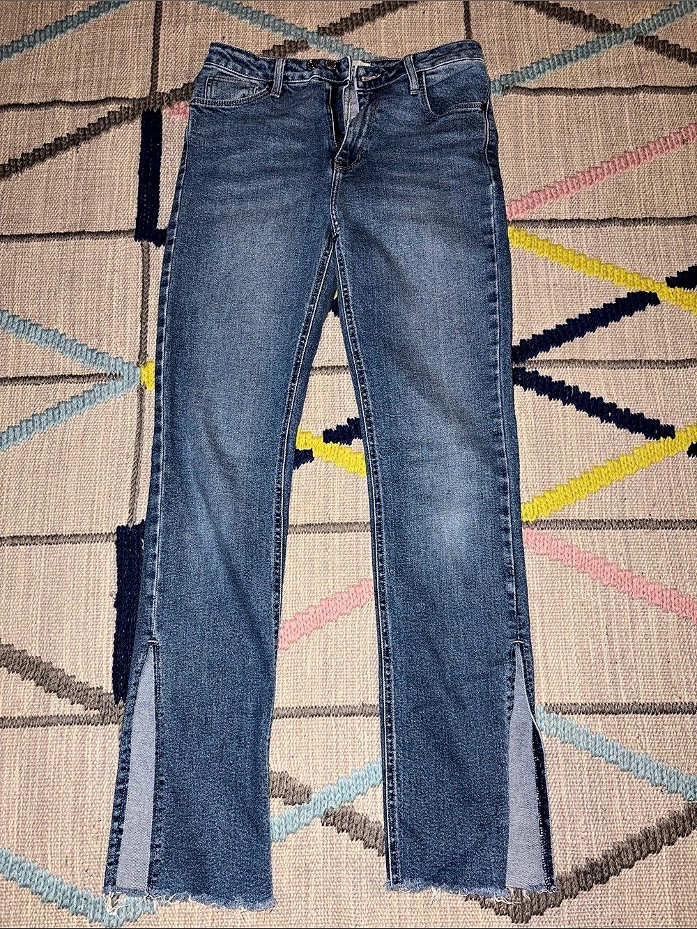 Just Black Denim Skinny Jeans Blue Waist 27